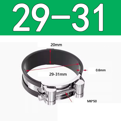 Heavy Duty Hose Clamp - Reinforced European Style Pipe Clip, Corrosion Resistant Galvanized Carbon Steel, for PVC Pipe & Hose Fixing