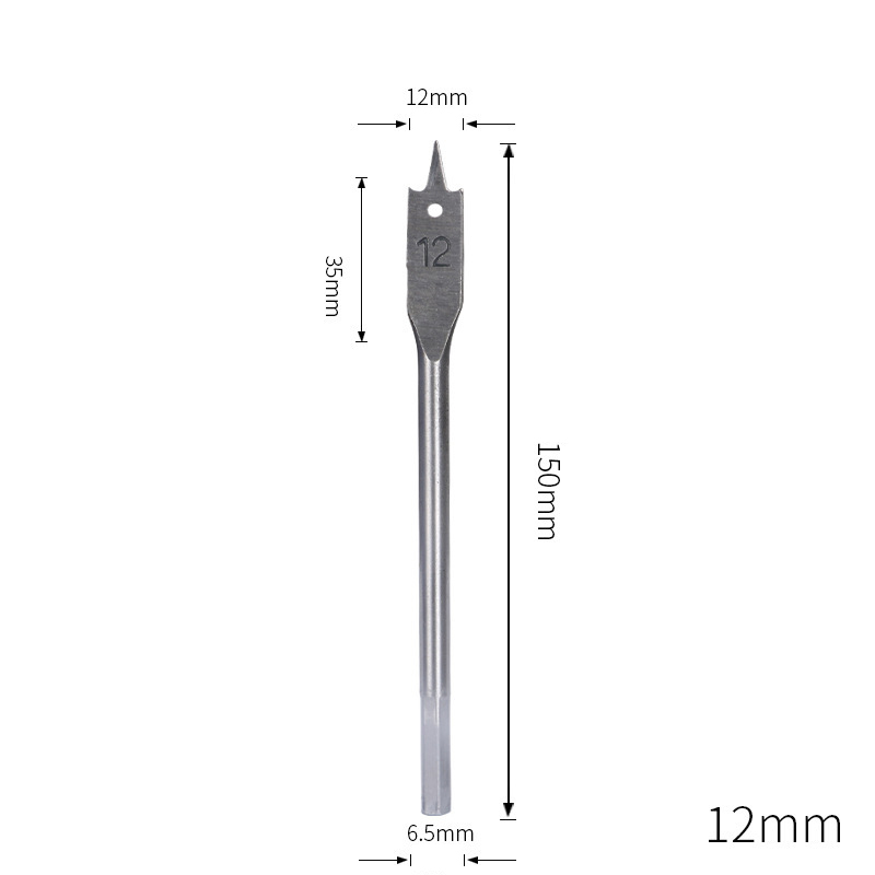 Triple-Point Woodworking Spade Drill Bit Set | Cabinet & Door Lock Bore Cutter | Wood Flat Drill & Expander Kit | 8-50mm Full Range