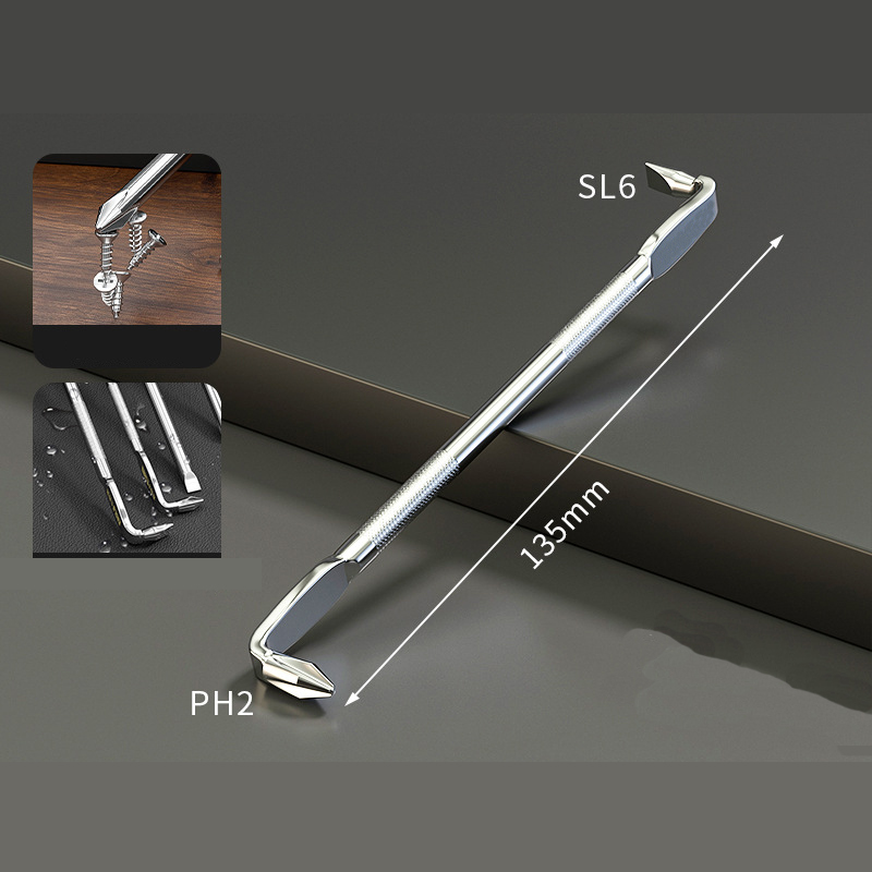 The Ultimate 90-Degree Offset Screwdriver Set for Tight Spaces - L-Shape/Z-Shape, Magnetic Tip, S2 Alloy Steel, Rust Proof - Phillips/Slotted/Torx/Hex Bits