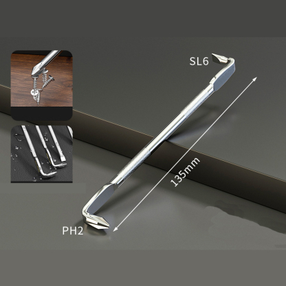 The Ultimate 90-Degree Offset Screwdriver Set for Tight Spaces - L-Shape/Z-Shape, Magnetic Tip, S2 Alloy Steel, Rust Proof - Phillips/Slotted/Torx/Hex Bits