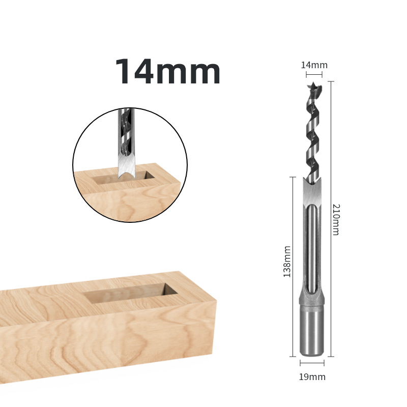 All-in-One Square Hole Mortising Kit | Convert Your Drill Press/Hand Drill | Professional Mortise Drill Bit Set for Woodworking & Joinery