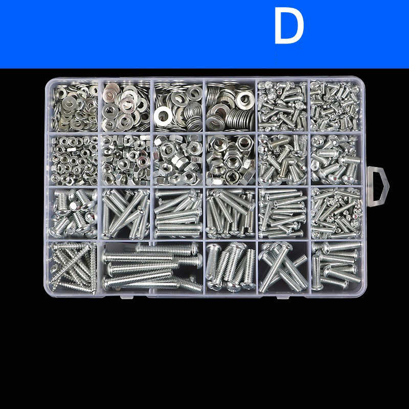 The Ultimate Screw Assortment Kit: M2-M6 Zinc-Plated Machine & Self-Tapping Screws, Nuts, Washers for DIY & Repair