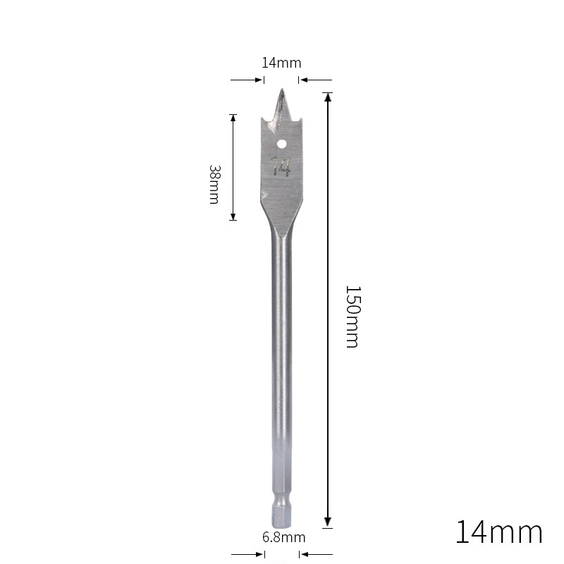 Triple-Point Woodworking Spade Drill Bit Set | Cabinet & Door Lock Bore Cutter | Wood Flat Drill & Expander Kit | 8-50mm Full Range