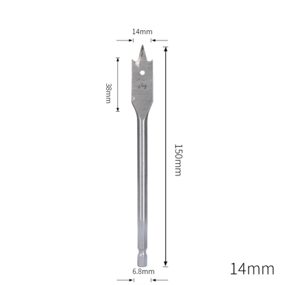 Triple-Point Woodworking Spade Drill Bit Set | Cabinet & Door Lock Bore Cutter | Wood Flat Drill & Expander Kit | 8-50mm Full Range