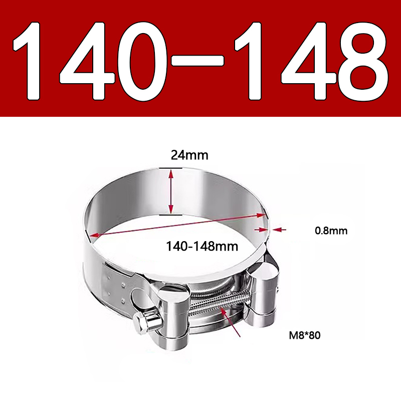Heavy Duty Hose Clamp - Reinforced European Style Pipe Clip, Corrosion Resistant Galvanized Carbon Steel, for PVC Pipe & Hose Fixing
