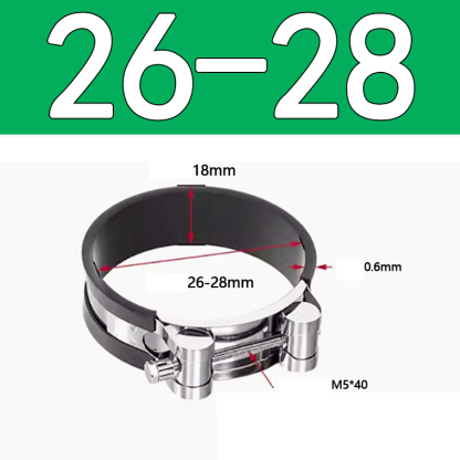 Heavy Duty Hose Clamp - Reinforced European Style Pipe Clip, Corrosion Resistant Galvanized Carbon Steel, for PVC Pipe & Hose Fixing