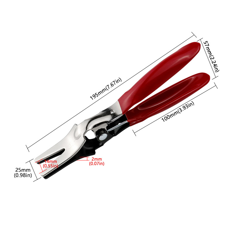 Fuel Line Hose Disconnect Pliers - Quick Release Water, Oil, Gas Pipe Separator Tool - 195mm High Leverage Automotive Repair & Maintenance Clamp Wrench