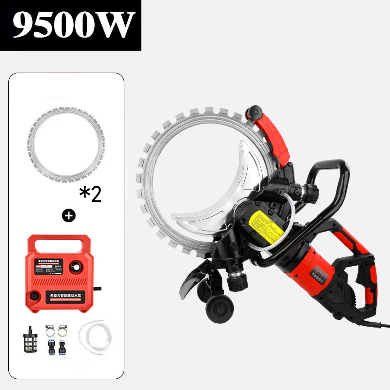 High-Frequency Brushless Ring Saw | Handheld Concrete Cutter | Dust-Free Water Cutting | 30cm Max Depth