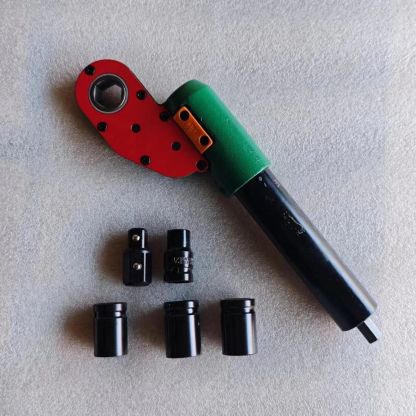 19mm Right-Angle Impact Wrench | Ratchet Socket Adapter | Pass-Through Flex Head | 1:16 Torque Multiplier for Tight Spaces