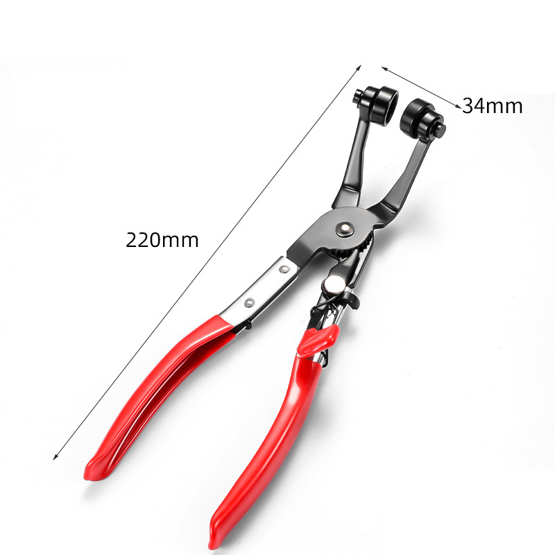 Universal Hose Clamp Pliers - Self-Tightening, Quenched Manganese Steel Head, Effortless Grip Design for Automotive & Household Hose Clamp Repair