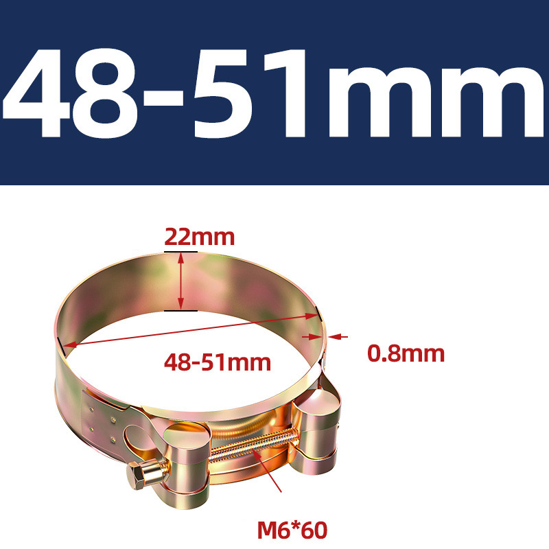 Heavy Duty Hose Clamp - Reinforced European Style Pipe Clip, Corrosion Resistant Galvanized Carbon Steel, for PVC Pipe & Hose Fixing