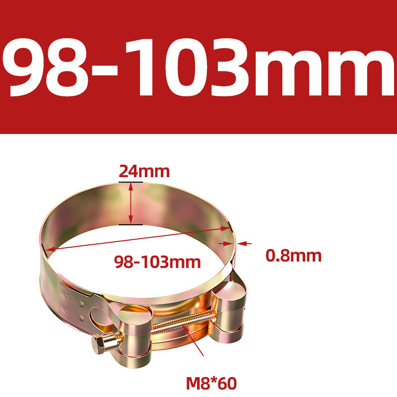 Heavy Duty Hose Clamp - Reinforced European Style Pipe Clip, Corrosion Resistant Galvanized Carbon Steel, for PVC Pipe & Hose Fixing