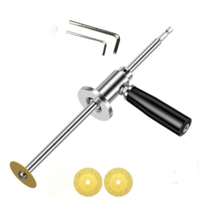 Professional PVC Pipe Cutter with Scale - Adjustable Cutting Length, Upgraded Ergonomic Handle, Drill-Compatible for Effortless Multi-Material Cutting