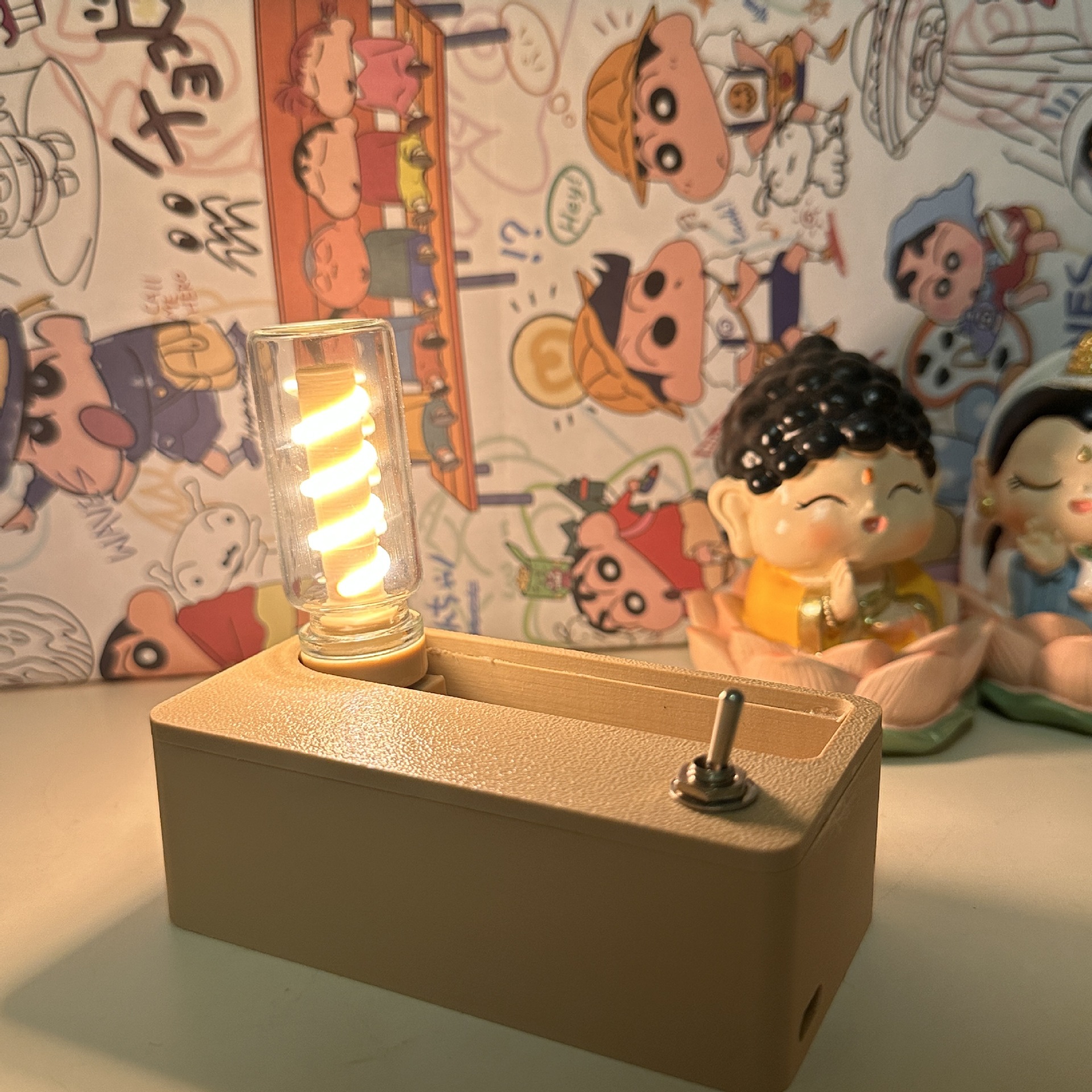 Creative Magnetic Night Light - Versatile Desk Decor, Bedroom Ambient Lighting, and Outdoor Camping Companion with Stress-Relief Feature