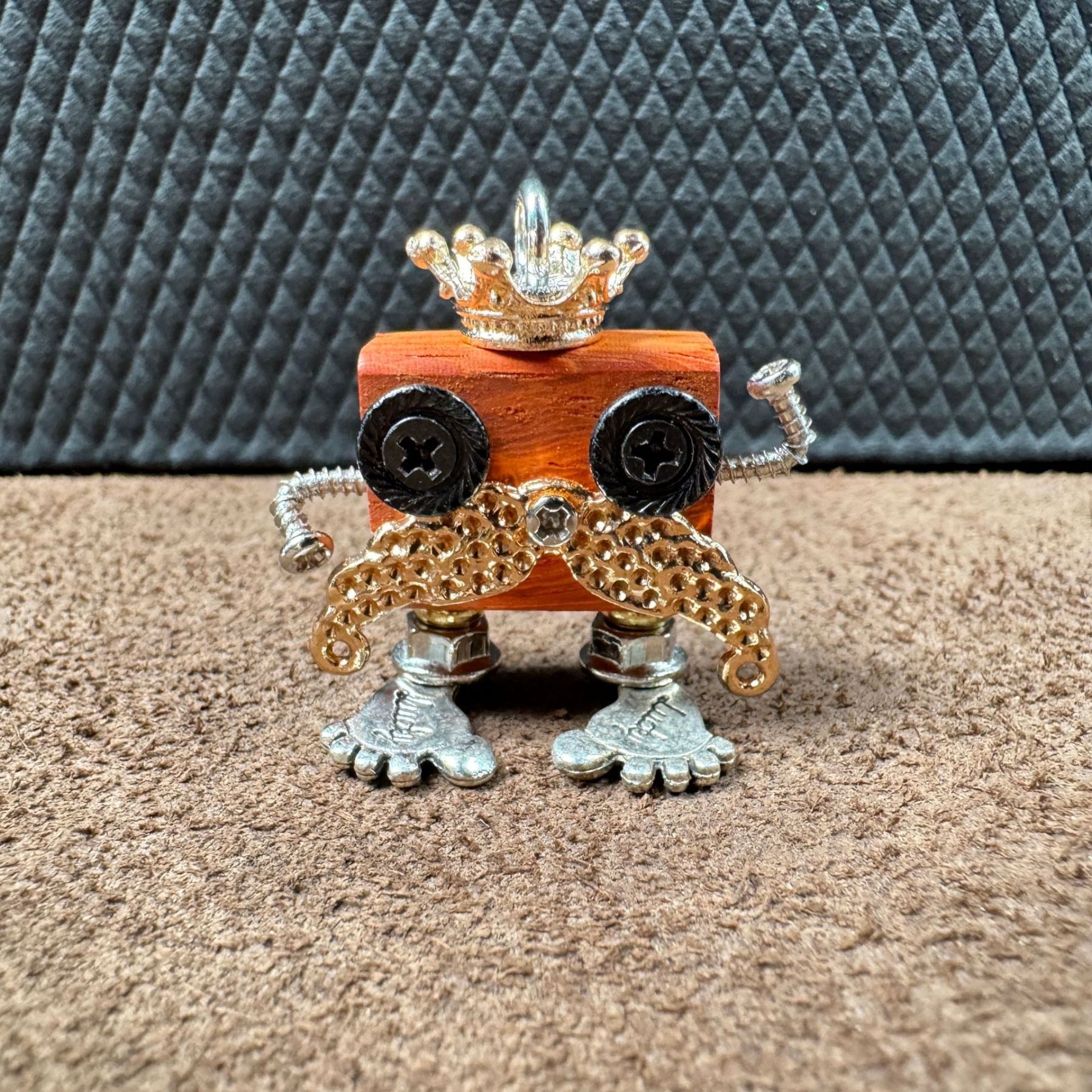 Indie Crafted Punk Robot Pendant - Boutique Design for Necklace & Keychain, Unique Unisex Streetwear Jewelry