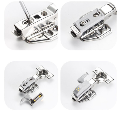 Smart LED Hinge Light - Motion-Activated, No Wiring Needed, Silent Closing, Dual Color Temperature, Long-Lasting Battery for Cabinets, Wardrobes & Closets