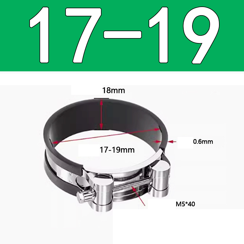 Heavy Duty Hose Clamp - Reinforced European Style Pipe Clip, Corrosion Resistant Galvanized Carbon Steel, for PVC Pipe & Hose Fixing