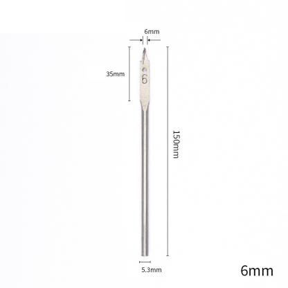 Triple-Point Woodworking Spade Drill Bit Set | Cabinet & Door Lock Bore Cutter | Wood Flat Drill & Expander Kit | 8-50mm Full Range