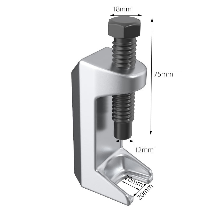 5-Piece Ball Joint Puller Set - Steering Tie Rod & Control Arm Removal Tool Kit, Durable Forged Steel Design for Auto Repair, DIY, and Workshops