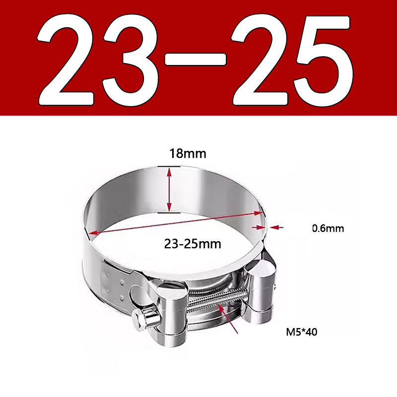 Heavy Duty Hose Clamp - Reinforced European Style Pipe Clip, Corrosion Resistant Galvanized Carbon Steel, for PVC Pipe & Hose Fixing