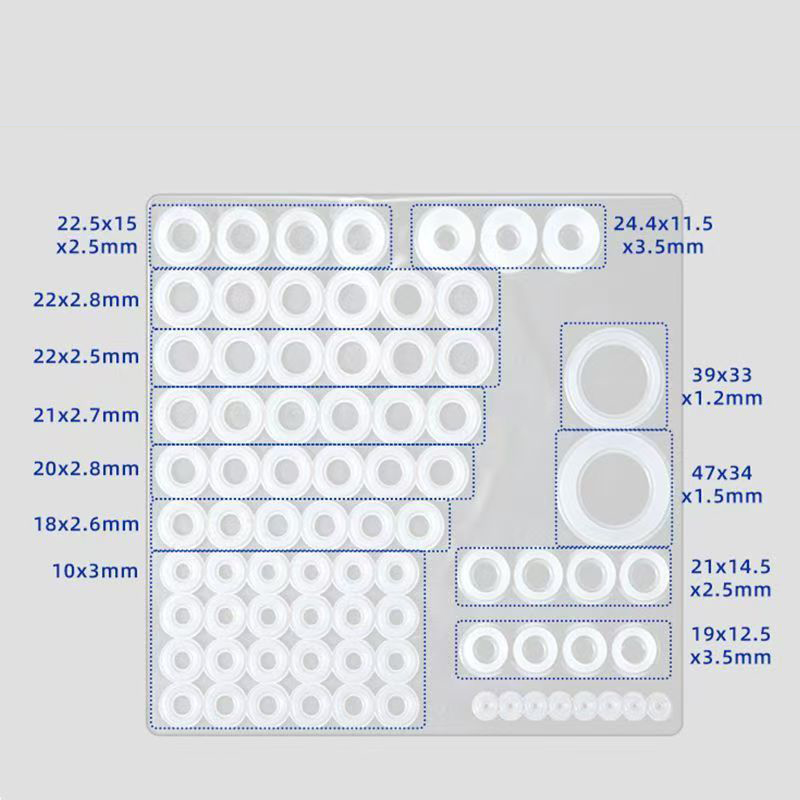 Silicone Sealing Gasket Repair Kit for Plumbing Leaks – 4-Piece & 6-Piece Washers & O-Rings – High/Low Temperature Resistant, Eco-Friendly, Non-Toxic – Complete Bathroom & Kitchen Faucet Leak Repair Set