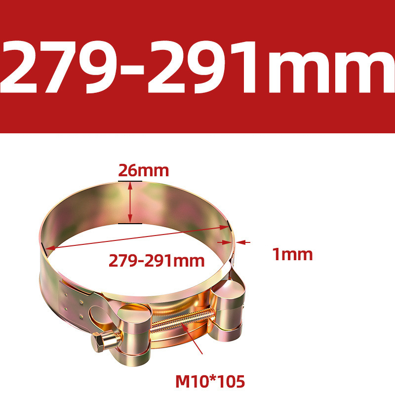 Heavy Duty Hose Clamp - Reinforced European Style Pipe Clip, Corrosion Resistant Galvanized Carbon Steel, for PVC Pipe & Hose Fixing