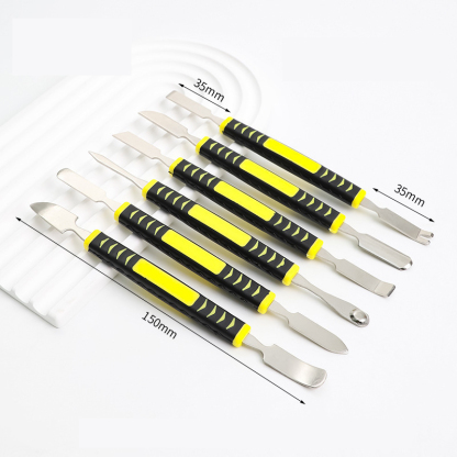 Professional 6-Piece Repair Spudger Kit - Universal Metal Pry Tools for Phones, Tablets & Laptops | Anti-Slip Grip | Precision Opening Tools | Say Goodbye to Broken Fingernails!