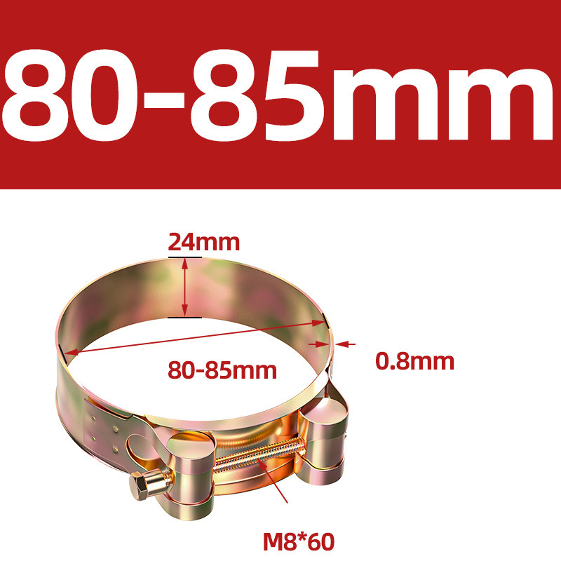 Heavy Duty Hose Clamp - Reinforced European Style Pipe Clip, Corrosion Resistant Galvanized Carbon Steel, for PVC Pipe & Hose Fixing