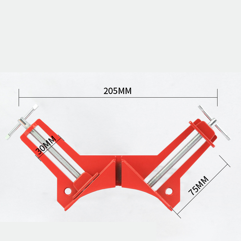 Aluminum Alloy Single-Handle/Double-Handle 90° Right Angle Corner Clamp, Quick-Grip Fixing Clamp for Wood, Glass, Aquarium Assembly, Sturdy and Durable