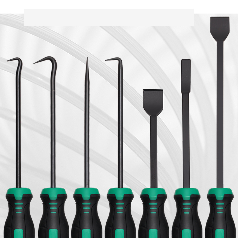 Chromium Vanadium Steel Cylinder Scraper & Seal Pick Set - Heavy-Duty Automotive Gasket & Adhesive Removal Tools 