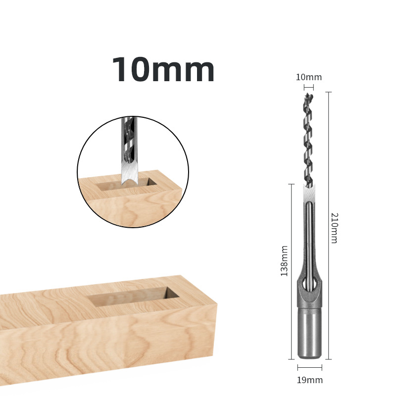 All-in-One Square Hole Mortising Kit | Convert Your Drill Press/Hand Drill | Professional Mortise Drill Bit Set for Woodworking & Joinery