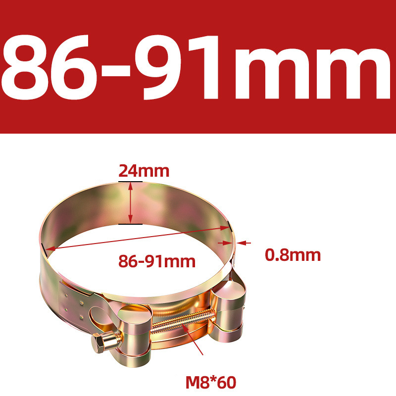 Heavy Duty Hose Clamp - Reinforced European Style Pipe Clip, Corrosion Resistant Galvanized Carbon Steel, for PVC Pipe & Hose Fixing