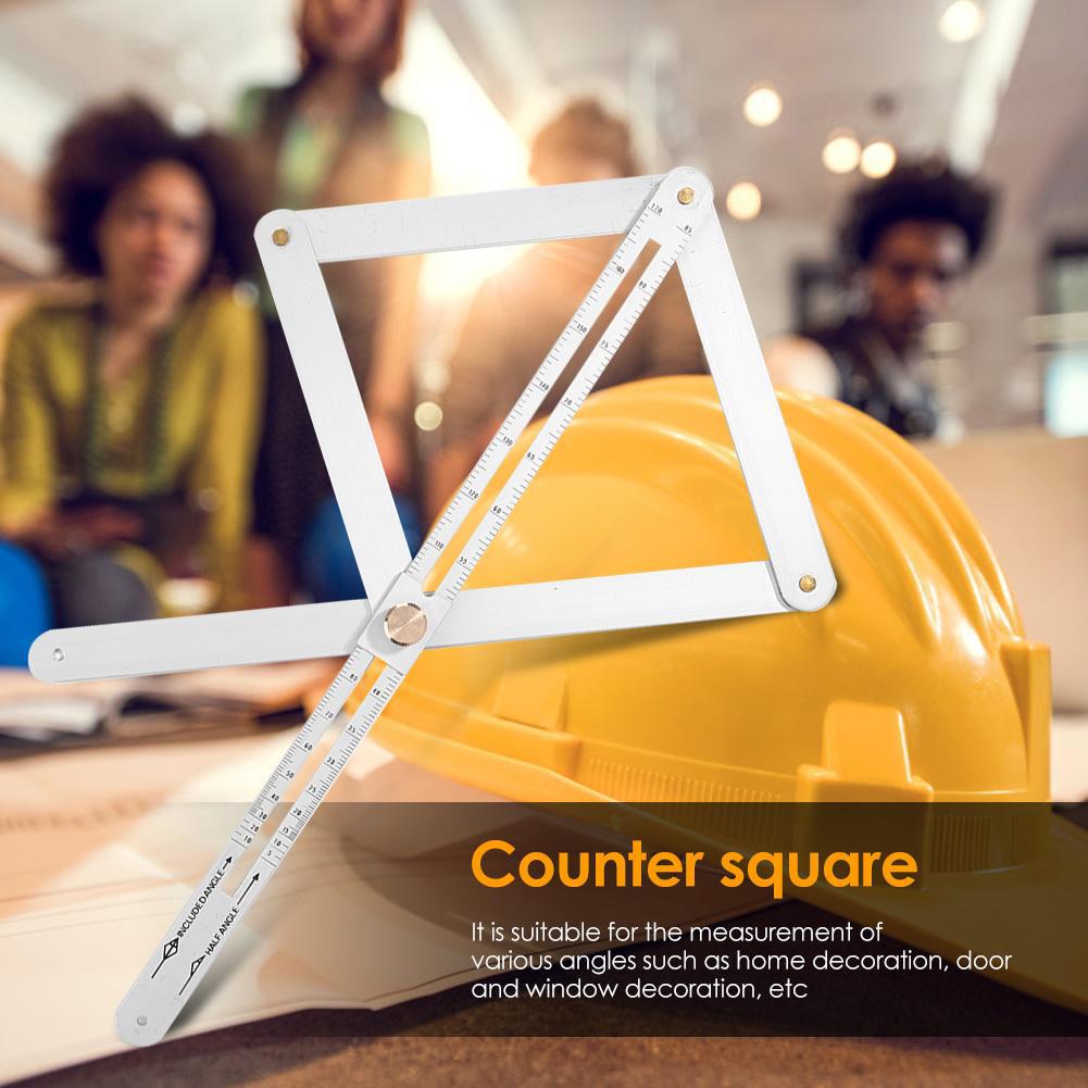 Multi-Function Angle Ruler - Thickened Alloy Woodworking Tool for Door/Window/Ceiling & Inside/Outside Corner Measurement