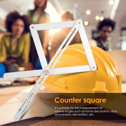 Multi-Function Angle Ruler - Thickened Alloy Woodworking Tool for Door/Window/Ceiling & Inside/Outside Corner Measurement