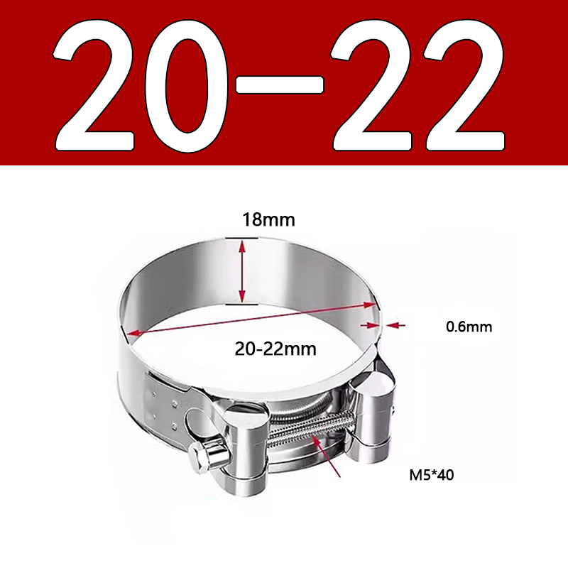 Heavy Duty Hose Clamp - Reinforced European Style Pipe Clip, Corrosion Resistant Galvanized Carbon Steel, for PVC Pipe & Hose Fixing