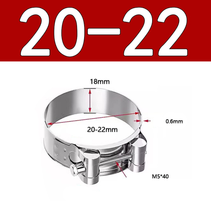 Heavy Duty Hose Clamp - Reinforced European Style Pipe Clip, Corrosion Resistant Galvanized Carbon Steel, for PVC Pipe & Hose Fixing