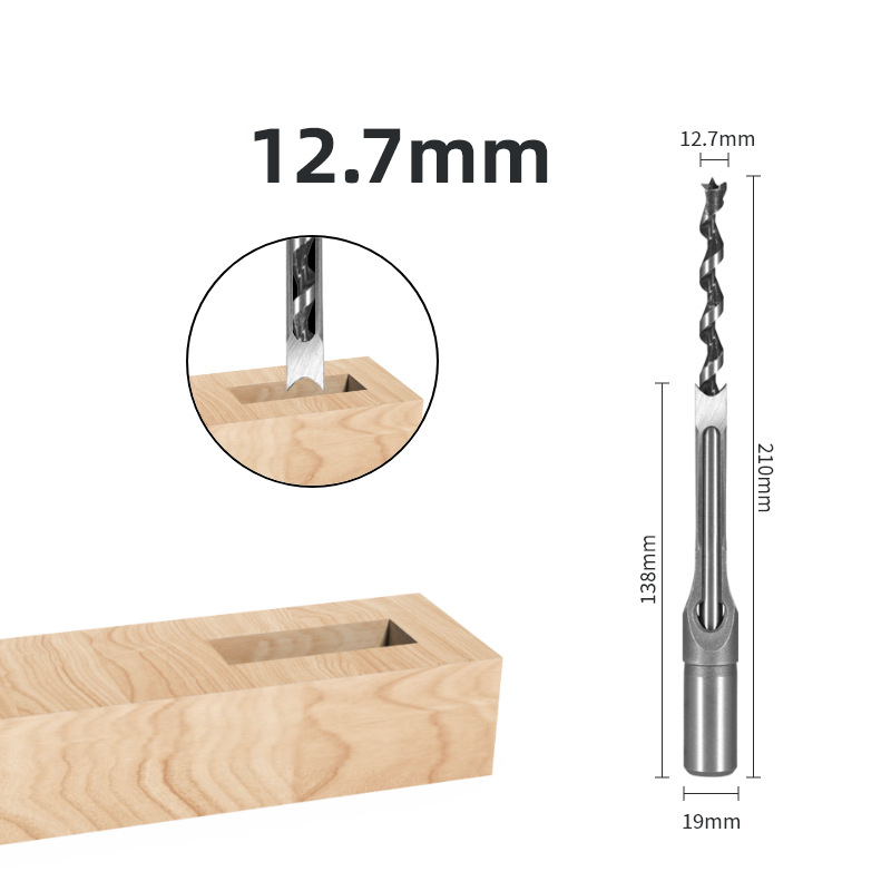 All-in-One Square Hole Mortising Kit | Convert Your Drill Press/Hand Drill | Professional Mortise Drill Bit Set for Woodworking & Joinery
