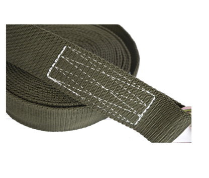 Heavy Duty Ratchet Tie Down, Military Green 5Ton Capacity, Extra Wide Polyester Webbing with Double J-Hooks