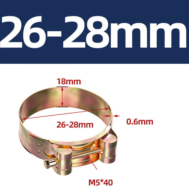 Heavy Duty Hose Clamp - Reinforced European Style Pipe Clip, Corrosion Resistant Galvanized Carbon Steel, for PVC Pipe & Hose Fixing