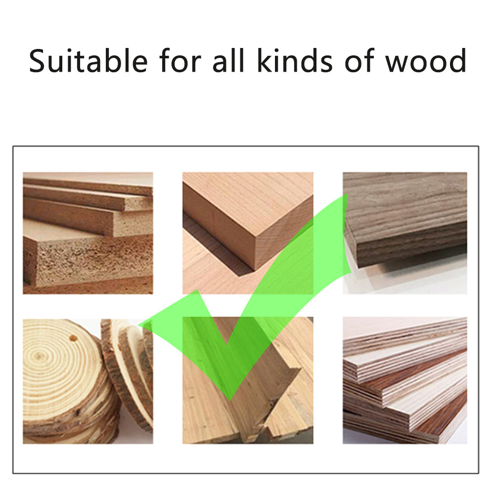 Handewei Upgraded Limited Depth Countersink Drill Bit - Adjustable Depth Woodworking Countersink Cutter with Carbide Tip, 8mm Round Shank for Bench Drill/Hand Drill/Cordless Drill