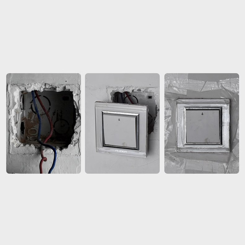Universal Electrical Wall Box Repair Bracket - Heavy-Duty Metal Fix for 86-Type & 118-Type Switch/Outlet Boxes, Extended & Angled Design