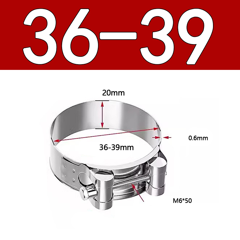 Heavy Duty Hose Clamp - Reinforced European Style Pipe Clip, Corrosion Resistant Galvanized Carbon Steel, for PVC Pipe & Hose Fixing