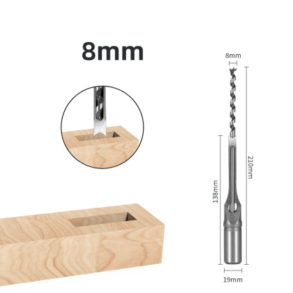 All-in-One Square Hole Mortising Kit | Convert Your Drill Press/Hand Drill | Professional Mortise Drill Bit Set for Woodworking & Joinery