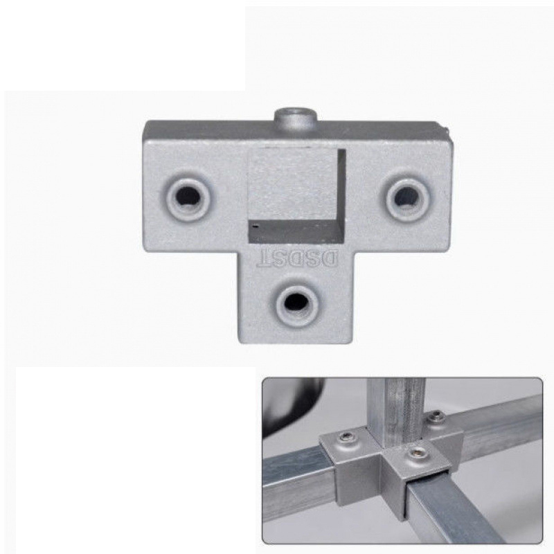 Heavy-Duty Welding-Free Aluminum Alloy Tube Connectors – Multi-Size Fittings for Shelving, Racks, Furniture & DIY Projects