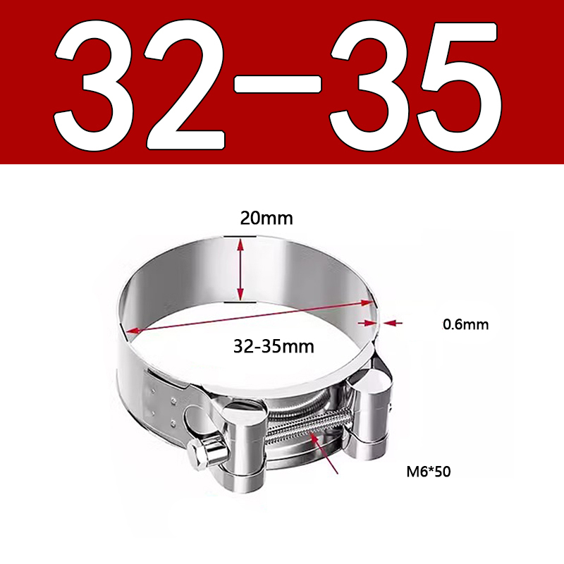 Heavy Duty Hose Clamp - Reinforced European Style Pipe Clip, Corrosion Resistant Galvanized Carbon Steel, for PVC Pipe & Hose Fixing