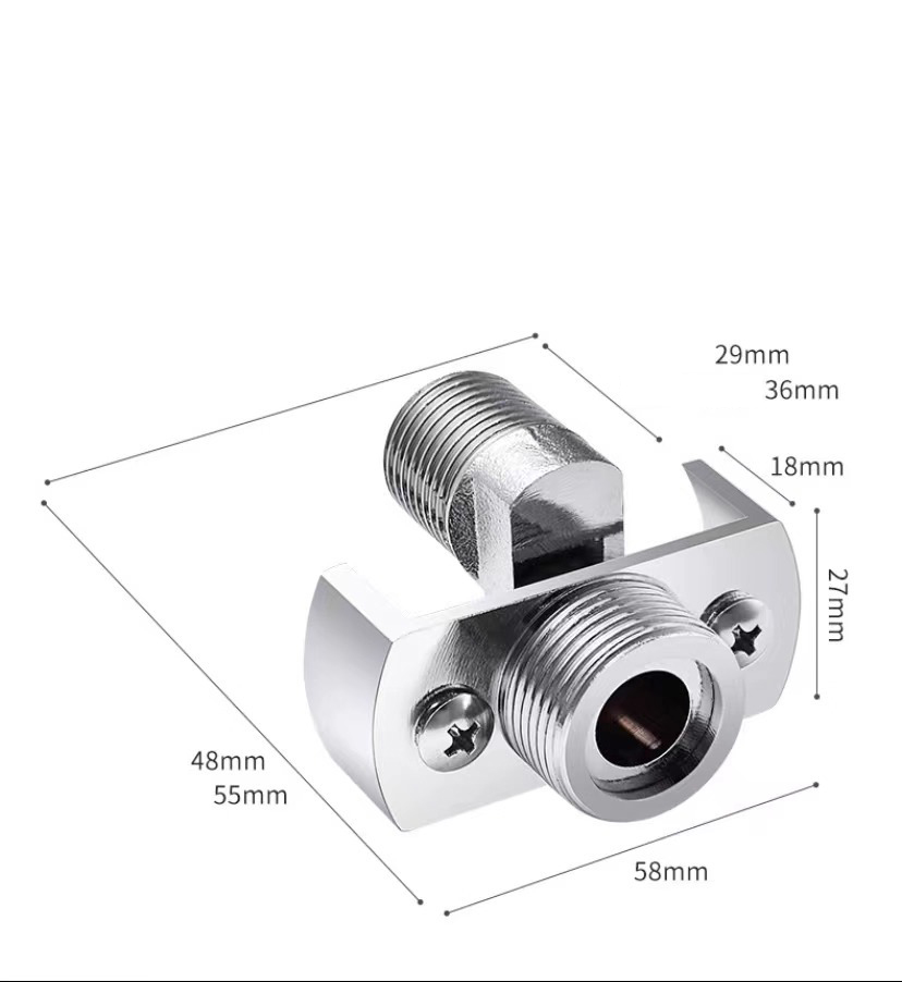 Universal 40° Adjustable Shower Elbow Connector - Heavy-Duty Brass Angle Correction Fitting for 150mm Faucet & Shower Head Installation