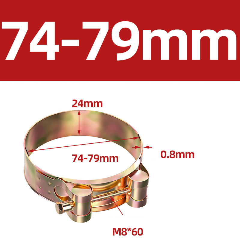 Heavy Duty Hose Clamp - Reinforced European Style Pipe Clip, Corrosion Resistant Galvanized Carbon Steel, for PVC Pipe & Hose Fixing