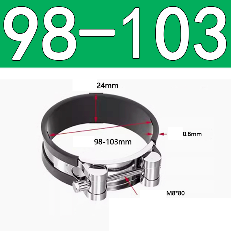 Heavy Duty Hose Clamp - Reinforced European Style Pipe Clip, Corrosion Resistant Galvanized Carbon Steel, for PVC Pipe & Hose Fixing