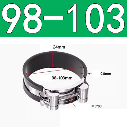 Heavy Duty Hose Clamp - Reinforced European Style Pipe Clip, Corrosion Resistant Galvanized Carbon Steel, for PVC Pipe & Hose Fixing