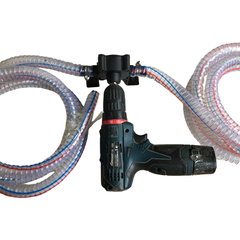 High Flow Drill Powered Water Pump, 1/2" G1/2 Port, 10-40 L/M, 3M Max Head, for 120W-650W Drills